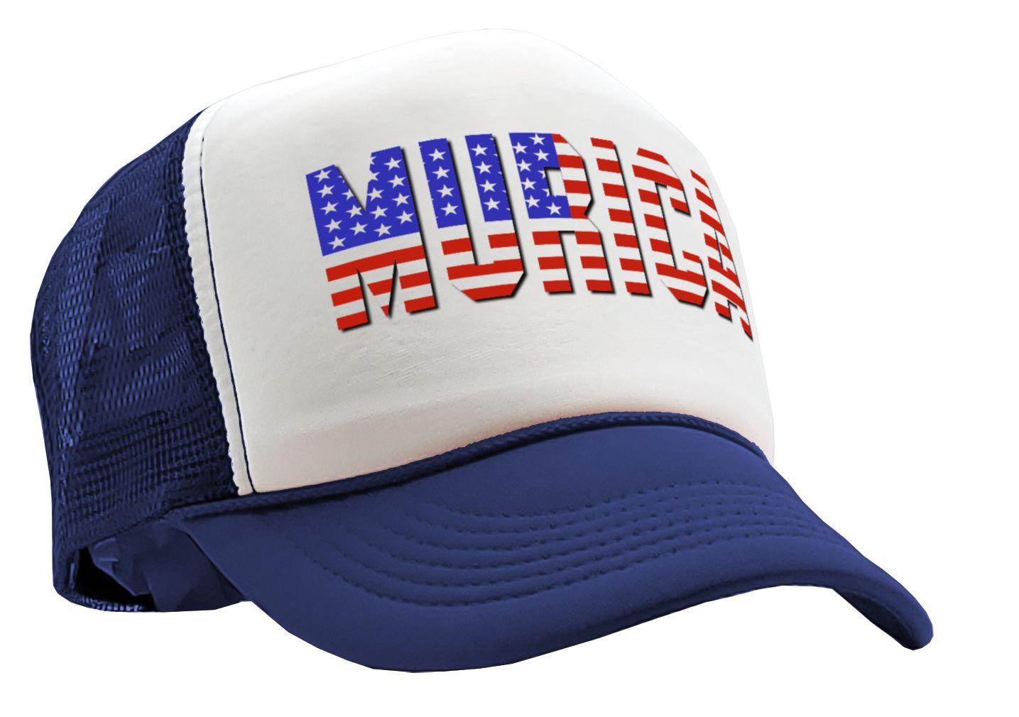 MURICA - america 4th july independence day - Vintage Retro Style Trucker Cap Hat