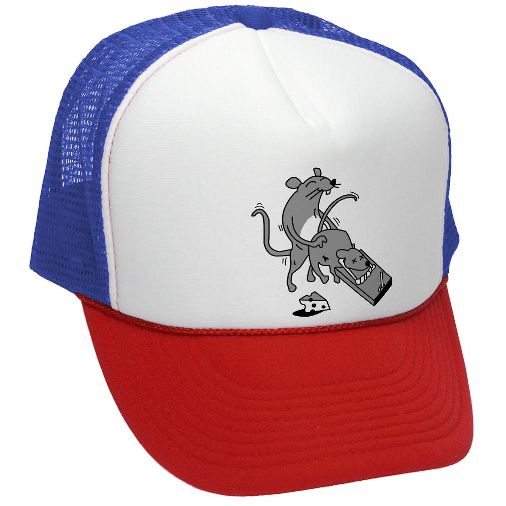 Rat Fucker funny party Trucker Hat - Mesh Cap - Five Panel Retro Style TRUCKER Cap