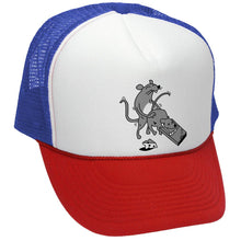 Load image into Gallery viewer, Rat Fucker funny party Trucker Hat - Mesh Cap - Five Panel Retro Style TRUCKER Cap
