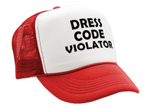 Load image into Gallery viewer, DRESS CODE VIOLATOR - Five Panel Retro Style TRUCKER Cap
