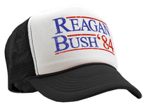 Load image into Gallery viewer, REAGAN BUSH &#39;84 - funny retro vintage style - Unisex Adult Trucker Cap Hat - Five Panel Retro Style TRUCKER Cap
