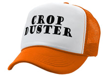 Load image into Gallery viewer, CROP DUSTER - funny fart prank joke - Vintage Retro Style Trucker Cap Hat - Five Panel Retro Style TRUCKER Cap
