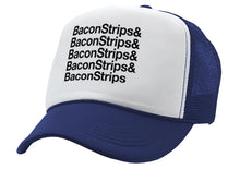 Load image into Gallery viewer, BACON STRIPS - epic food show - Vintage Retro Style Trucker Cap Hat - Five Panel Retro Style TRUCKER Cap
