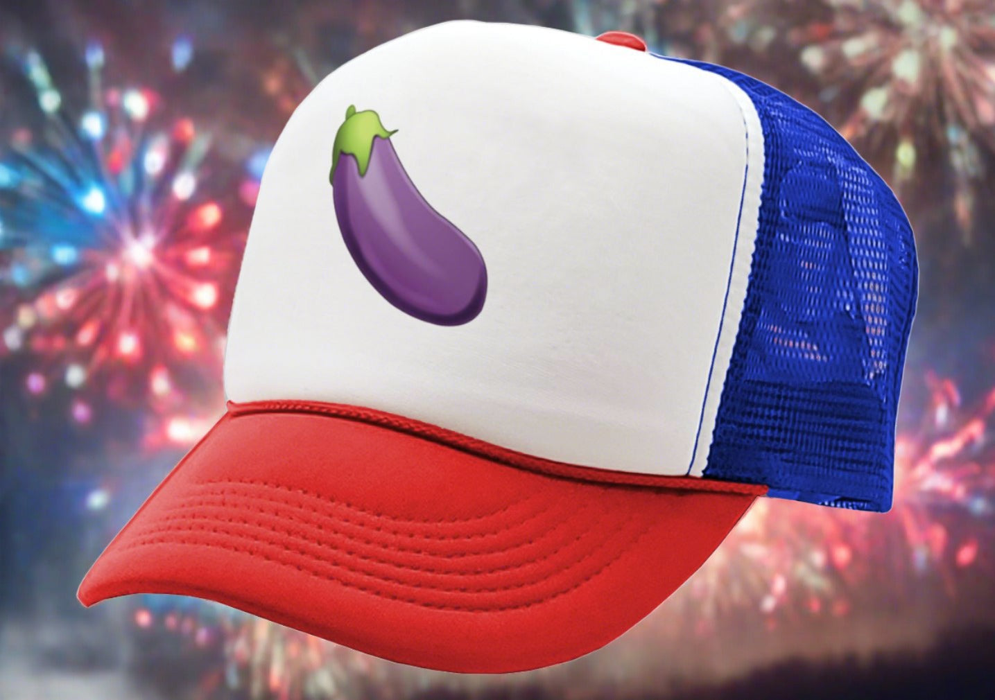 Eggplant boner - Five Panel Retro Style TRUCKER Cap