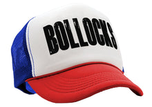 Load image into Gallery viewer, BOLLOCKS - british humor funny joke gag - Vintage Retro Style Trucker Cap Hat - Five Panel Retro Style TRUCKER Cap
