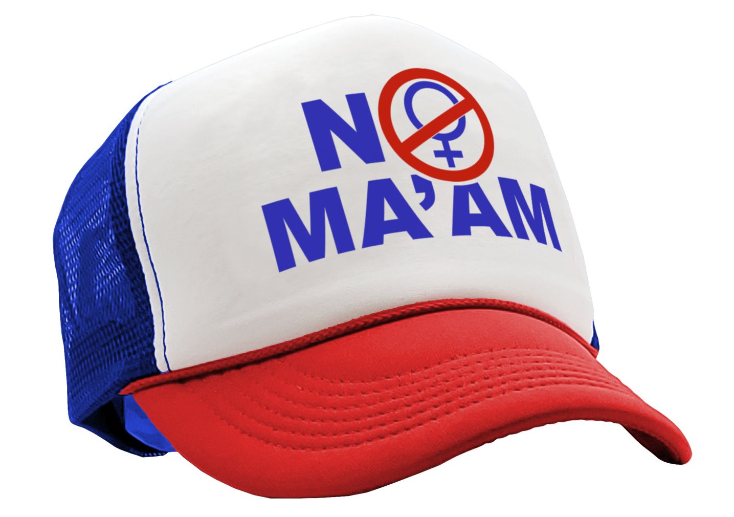 NO MAAM - funny bundy married show - Vintage Retro Style Trucker Cap Hat - Five Panel Retro Style TRUCKER Cap