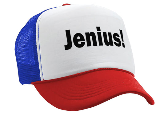 JENIUS! - Five Panel Retro Style TRUCKER Cap