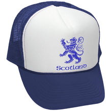 Load image into Gallery viewer, Scotland Lion Rampant Trucker Hat - Mesh Cap - Five Panel Retro Style TRUCKER Cap
