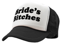 Load image into Gallery viewer, BRIDE&#39;S BITCHES - wedding marriage party bride - Vintage Retro Style Trucker Cap Hat - Five Panel Retro Style TRUCKER Cap
