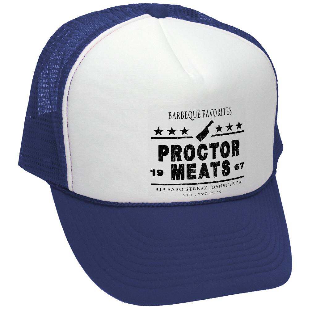 Procter Meats Company Trucker Hat - Five Panel Retro Style TRUCKER Cap