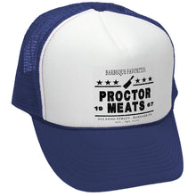 Load image into Gallery viewer, Procter Meats Company Trucker Hat - Five Panel Retro Style TRUCKER Cap
