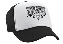 Load image into Gallery viewer, THE DUDE ABIDES - lebowski funny - Vintage Retro Style Trucker Cap Hat - Five Panel Retro Style TRUCKER Cap
