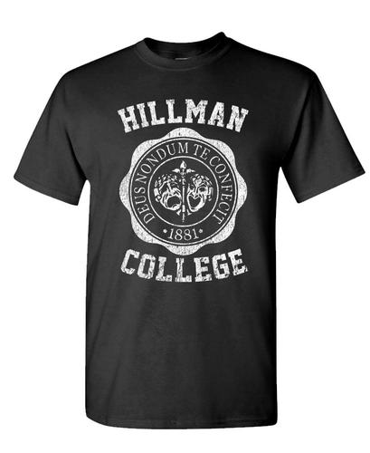 HILLMAN COLLEGE - hbcu university retro 80s sitcom tv - Cotton Unisex T-Shirt