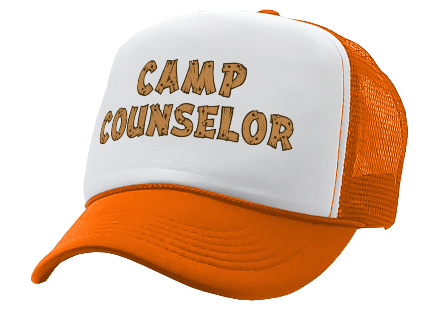 CAMP COUNSELOR - nature wilderness guide tourist - Unisex Adult Trucker Cap Hat - Five Panel Retro Style TRUCKER Cap