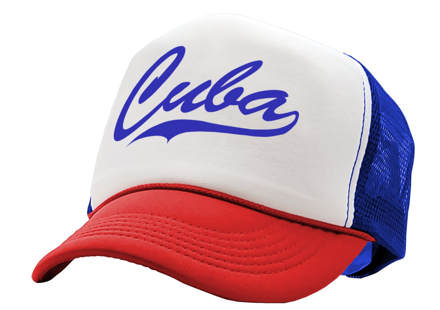 CUBA - hispanic pride latin america cubano - Vintage Retro Style Trucker Cap Hat - Five Panel Retro Style TRUCKER Cap