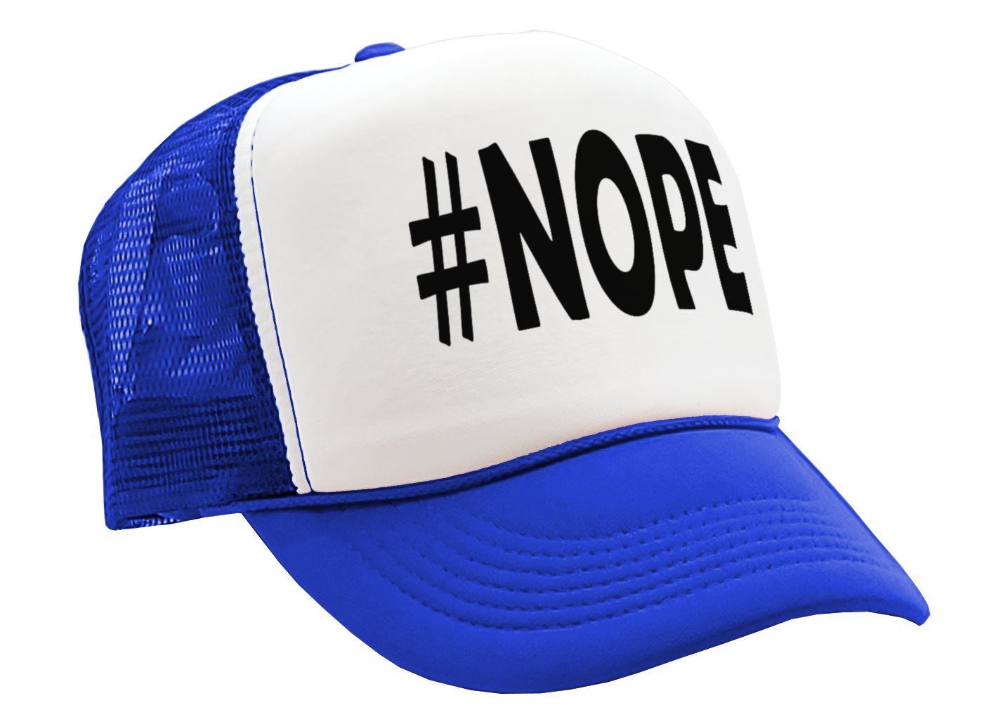 NOPE - Five Panel Retro Style TRUCKER Cap