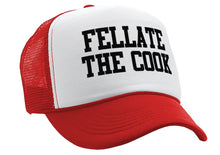 Load image into Gallery viewer, Fellate The Cook - Five Panel Retro Style TRUCKER Cap
