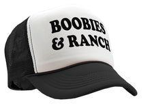 Load image into Gallery viewer, Boobies and Ranch - Vintage Retro Style Trucker Cap Hat - Five Panel Retro Style TRUCKER Cap
