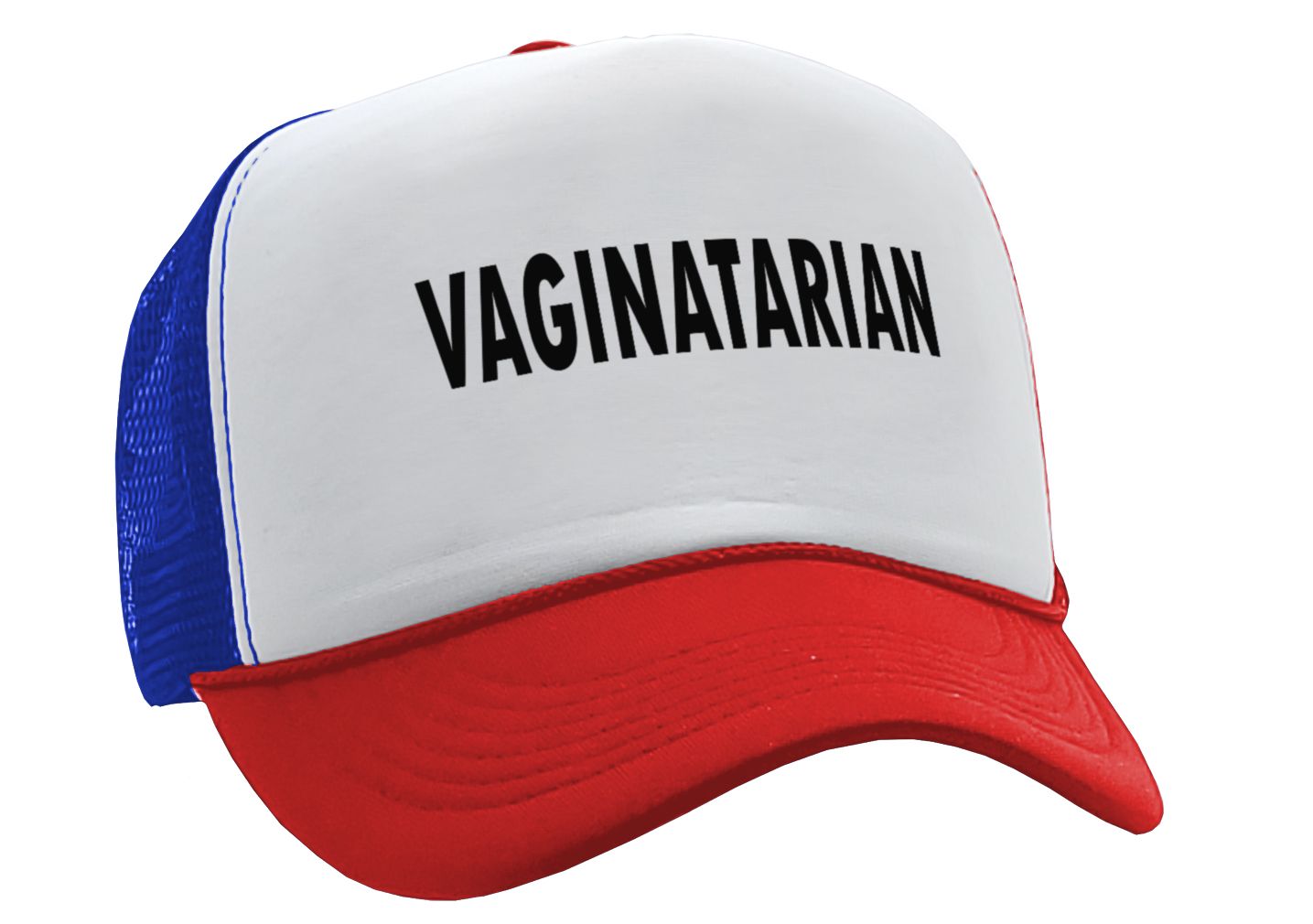 VAGINATARIAN - Five Panel Retro Style TRUCKER Cap