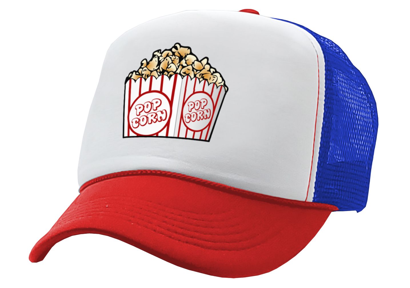 POPCORN - Five Panel Retro Style TRUCKER Cap