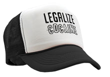 Load image into Gallery viewer, Legalize Cocaine - Vintage Retro Style Trucker Cap Hat - Five Panel Retro Style TRUCKER Cap
