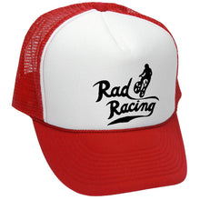 Load image into Gallery viewer, RAD RACING bicycle retro vintage style movie - Unisex Adult Trucker Cap Hat - Five Panel Retro Style TRUCKER Cap
