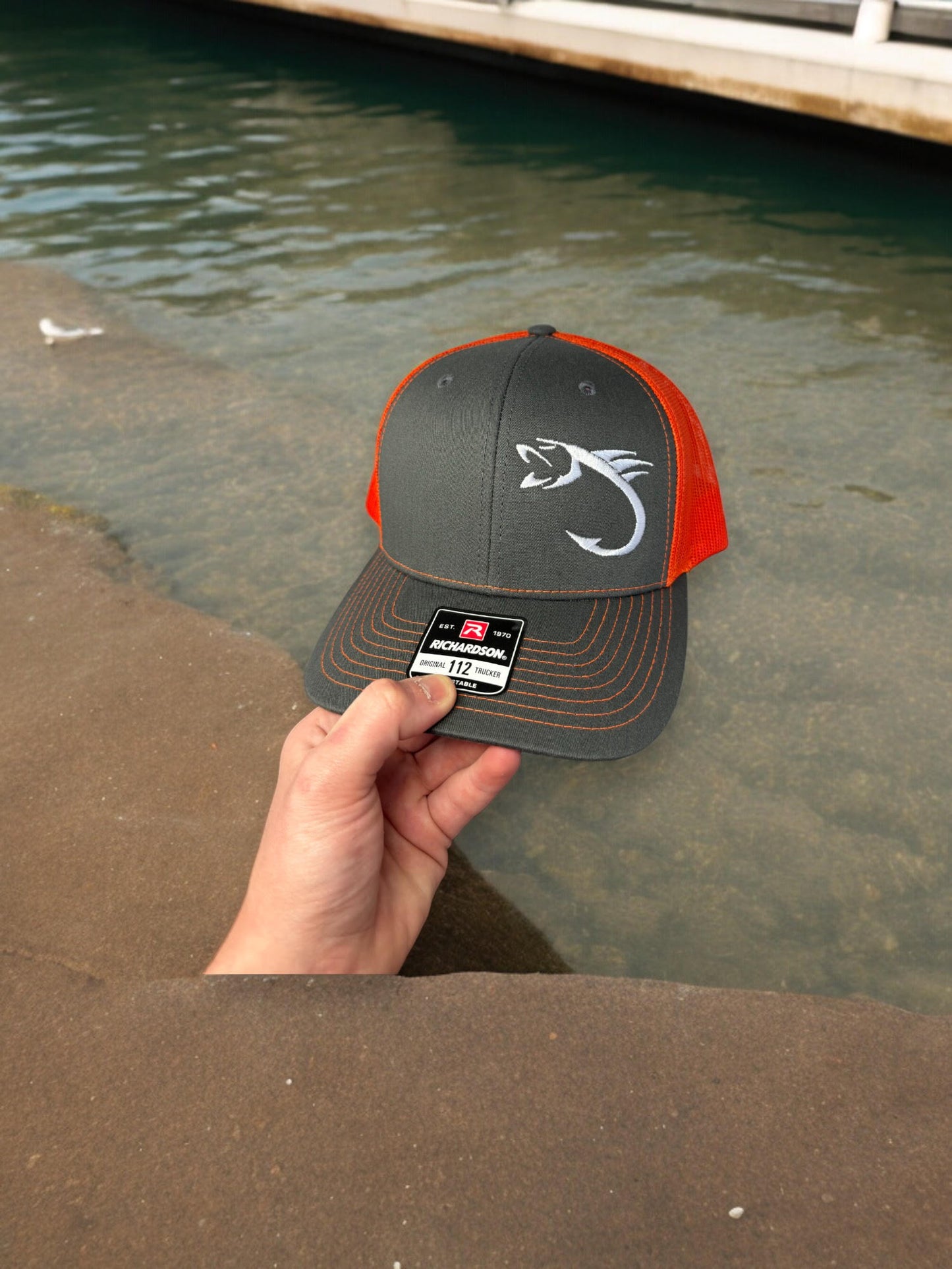 Fishing Hook Adjustable Snap Back Trucker Hat Cap