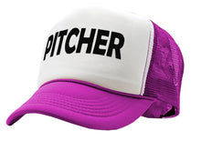 Load image into Gallery viewer, PITCHER - catcher lgbtq gay rights pride - Vintage Retro Style Trucker Cap Hat - Five Panel Retro Style TRUCKER Cap
