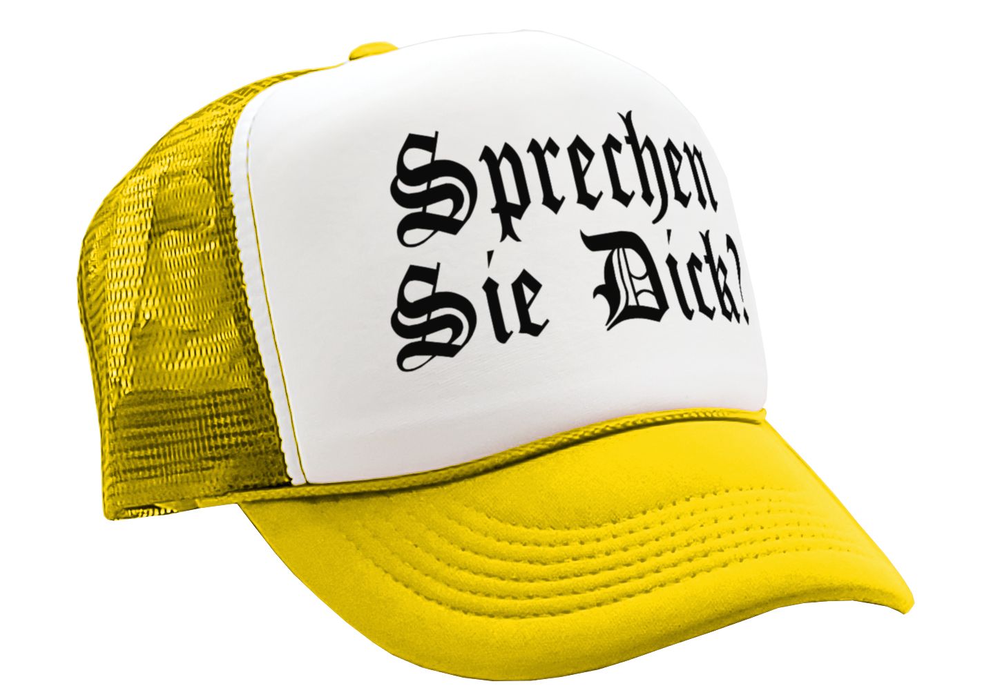 SPRECHEN SIE DICK - step brothers funny - Vintage Retro Style Trucker Cap Hat - Five Panel Retro Style TRUCKER Cap