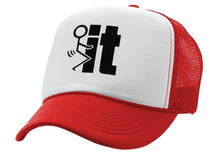 Load image into Gallery viewer, F--- IT - Five Panel Retro Style TRUCKER Cap
