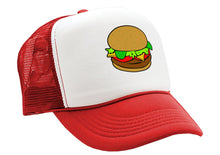 Load image into Gallery viewer, HAMBURGER - Five Panel Retro Style TRUCKER Cap
