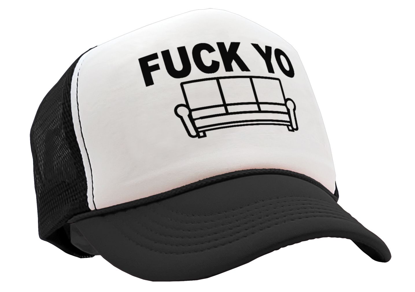 F___ YO COUCH - chappelle james show your - Vintage Retro Style Trucker Cap Hat - Five Panel Retro Style TRUCKER Cap