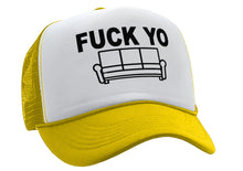 Load image into Gallery viewer, F___ YO COUCH - chappelle james show your - Vintage Retro Style Trucker Cap Hat - Five Panel Retro Style TRUCKER Cap
