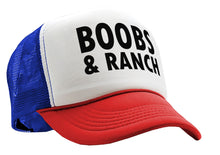 Load image into Gallery viewer, BOOBS AND RANCH - Five Panel Retro Style TRUCKER Cap
