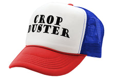 Load image into Gallery viewer, CROP DUSTER - funny fart prank joke - Vintage Retro Style Trucker Cap Hat - Five Panel Retro Style TRUCKER Cap
