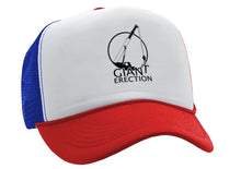 Load image into Gallery viewer, GIANT ERECTIONS - sexy construction joke - Vintage Retro Style Trucker Cap Hat - Five Panel Retro Style TRUCKER Cap
