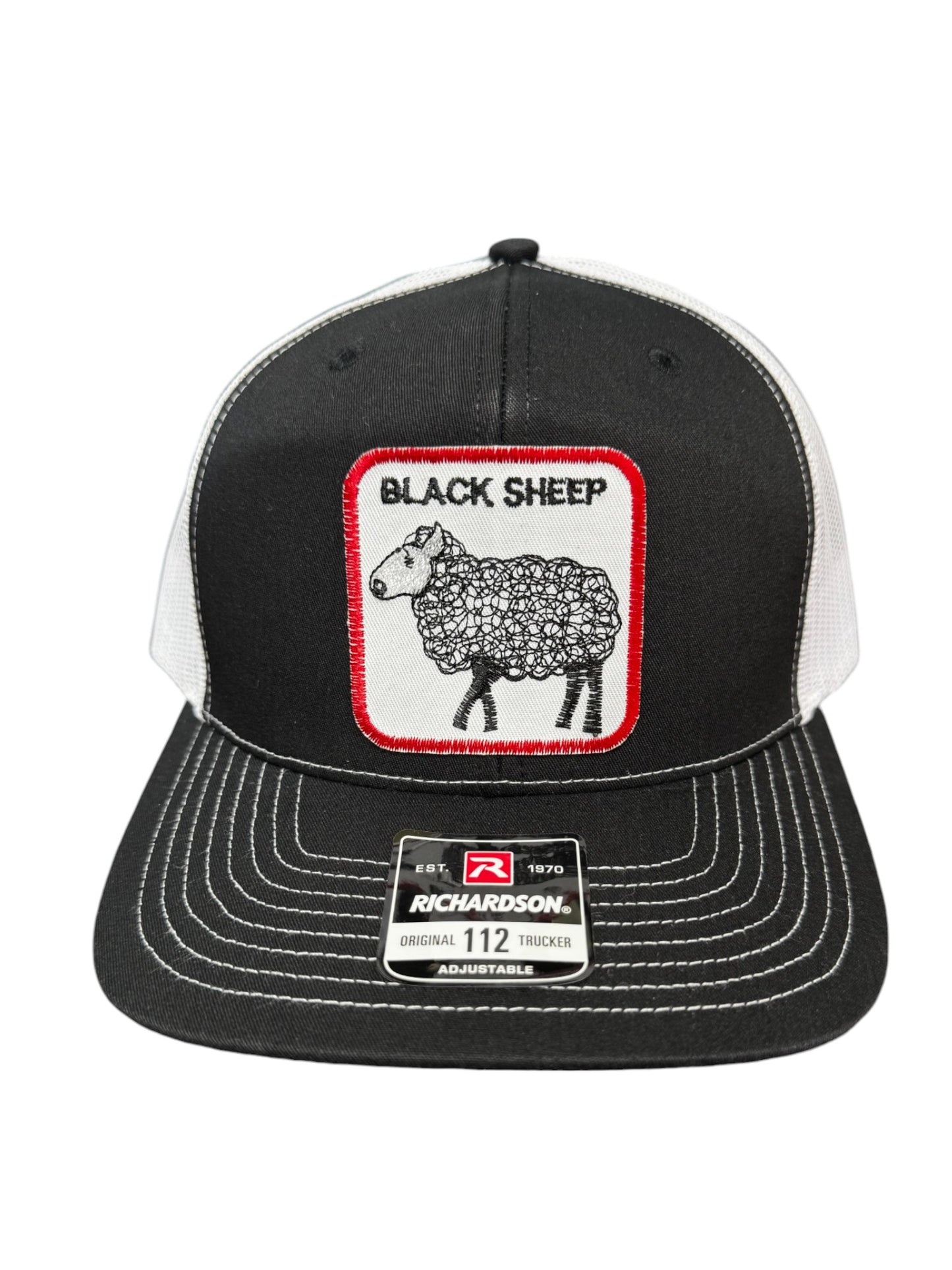 Black Sheep Embroidered Adjustable Snap Back Patch Trucker Hat Cap