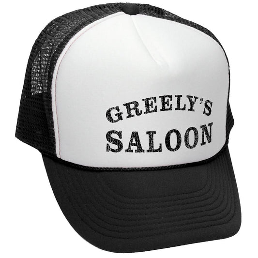 Greely's Bar Saloon Trucker Hat - Five Panel Retro Style TRUCKER Cap