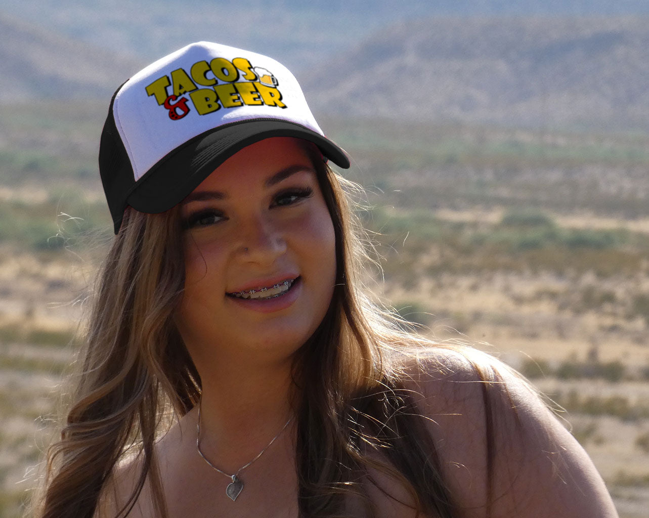 TACOS & BEER - Five Panel Retro Style TRUCKER Cap