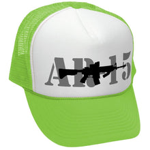 Load image into Gallery viewer, AR-15 - ar15 assault rifle gun rights usa - Adult Trucker Cap Hat - Five Panel Retro Style TRUCKER Cap
