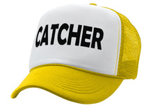 Load image into Gallery viewer, CATCHER - pitcher funny lgbtq gay rights - Vintage Retro Style Trucker Cap Hat - Five Panel Retro Style TRUCKER Cap
