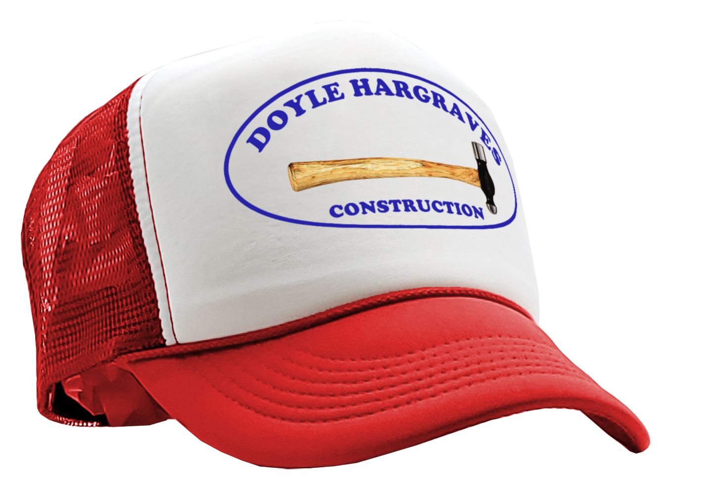 DOYLE HARGRAVES CONSTRUCTION movie - Vintage Retro Style Trucker Cap Hat - Five Panel Retro Style TRUCKER Cap