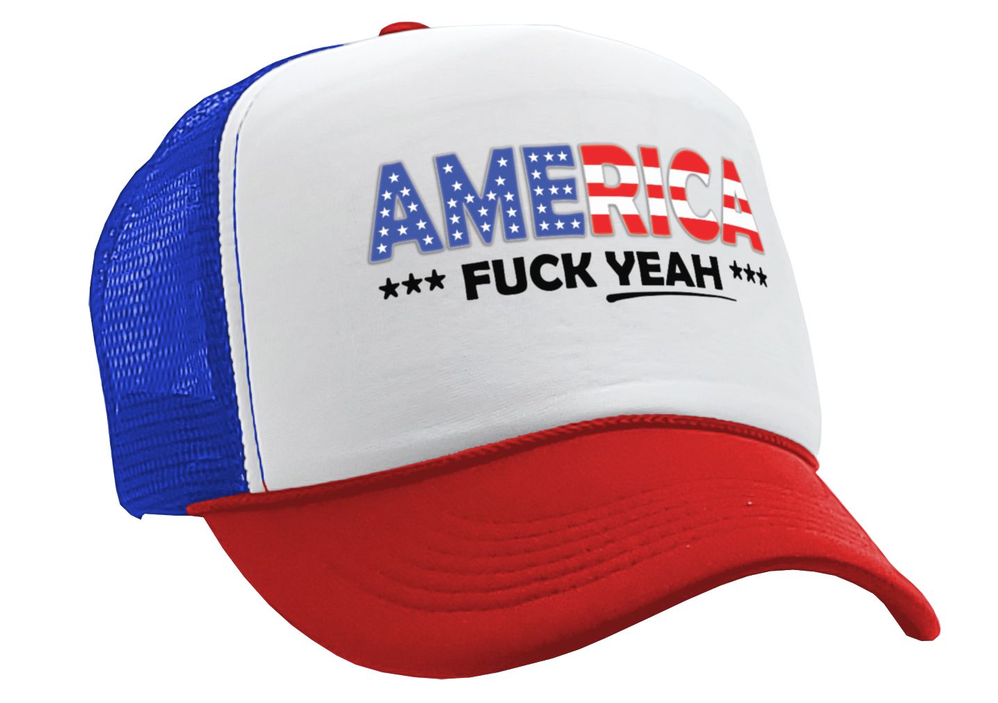 America F--- Yeah Adjustable Snap Back Trucker Hat