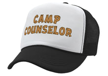 Load image into Gallery viewer, CAMP COUNSELOR - nature wilderness guide tourist - Unisex Adult Trucker Cap Hat - Five Panel Retro Style TRUCKER Cap
