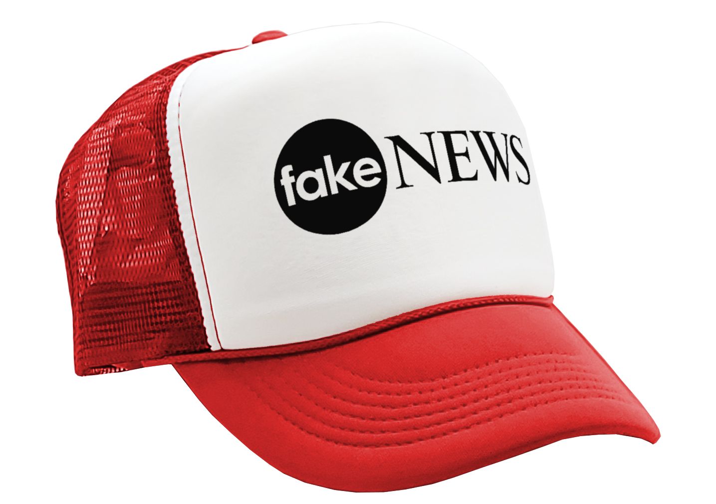 FAKE NEWS - media donald trump for president 24 - Vintage Retro Style Trucker Cap Hat