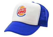 Load image into Gallery viewer, I LOVE F---ING - Burger Logo Parody - Five Panel Retro Style TRUCKER Cap
