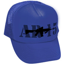 Load image into Gallery viewer, AR-15 - ar15 assault rifle gun rights usa - Adult Trucker Cap Hat - Five Panel Retro Style TRUCKER Cap
