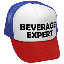 Load image into Gallery viewer, BEVERAGE EXPERT - beer wine liquor party - Vintage Retro Style Trucker Cap Hat - Five Panel Retro Style TRUCKER Cap
