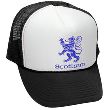 Load image into Gallery viewer, Scotland Lion Rampant Trucker Hat - Mesh Cap - Five Panel Retro Style TRUCKER Cap
