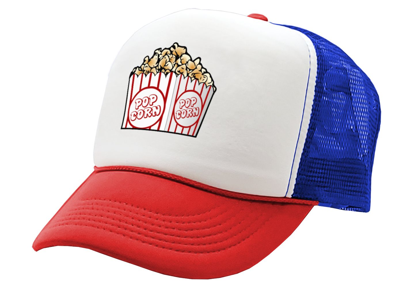 POPCORN - Five Panel Retro Style TRUCKER Cap